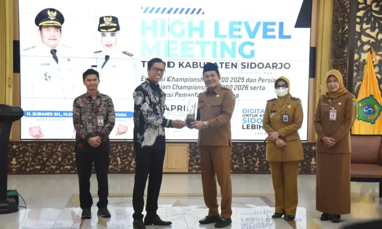 High Level Meeting TP2DD di Pendopo Delta Wibawa, Senin, (6/4/2026) (foto: ist)