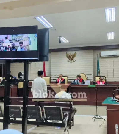 Sidang vonis kasus korupsi hibah Ponpes Al Ibrohimi Manyar Gresik, di PN Tipikor Surabaya Kamis (30/7/2026) (foto: Blok-a.com/Ivan)
